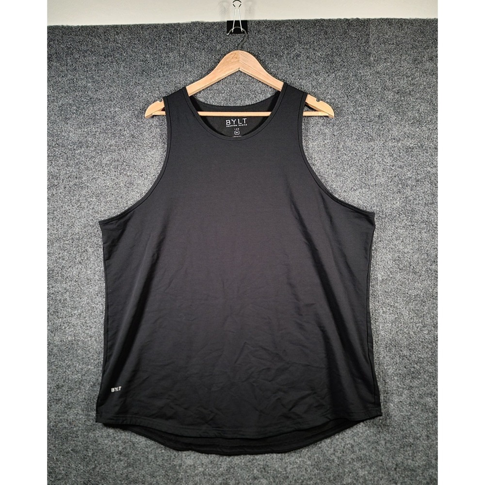 BYLT Tank Top Mens 3XL Black Sleeveless Gym Stretch Performance Wicking Shirt
